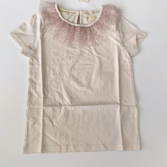 NWT Mini Boden Girl Tulle Jersey Top 7-8 years - Picture 1 of 6